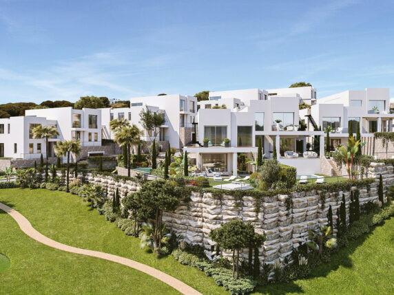 Image 4 of 40 - Contemporary semi-detached villa with luxury fittings overlooking the Cabopino golf course towards the sea