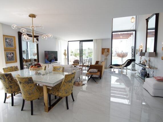 Image 11 of 40 - Contemporary semi-detached villa with luxury fittings overlooking the Cabopino golf course towards the sea
